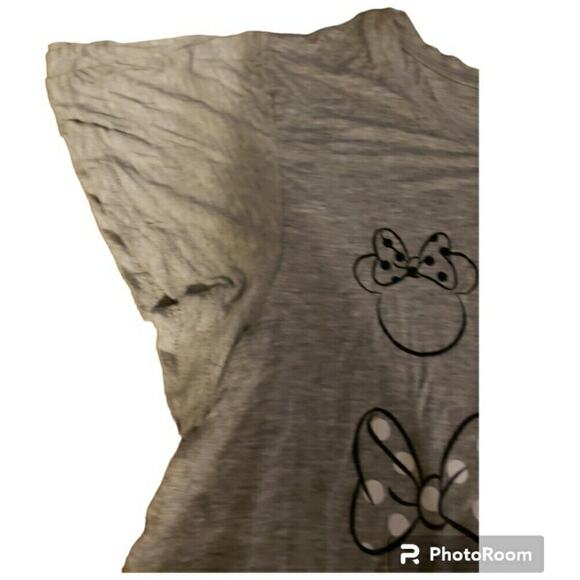 Gray Large Disney Minnie Mouse Short Sleeve T-Shirt - Picture 5 of 10